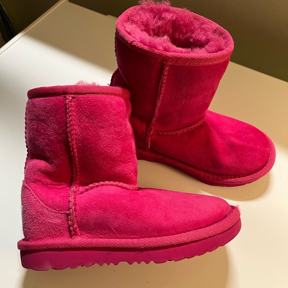 UGG Vibrant Pink Shearling Boots